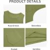 Runcati Men’s Sleeveless Tank Tops Crewneck Workout Gym Cotton Muscle Pocket T Shirt(Army Green)