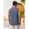 Runcati Mens Casual Tank Tops Graphic Printed Workout Muscle Sleeveless Shirt Crewneck Summer Beach Hawaiian Vintage T Shirts(Navy)