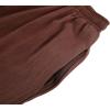 Boys Kids Medieval Ankle Pants Renaissance Viking Pirate Costume Lace Up Tapered Banded Gothic Trousers(Brown)