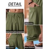 Runcati Mens Harem Pants Baggy Hippie Cotton Linen Yoga Beach Trouser | Cotton Linen, Loose Boho, Yoga Beach, Drop Crotch Trouser, Casual(Army Green)
