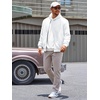 Runcati Mens Bomber Jacket Casual Lightweight Varsity Jackets Waffle Coat | Full zip, Long sleeve, Regulat fit, Warm, Chunky, Side pockets, Outwear, Fall winter clothing(White)