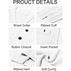 Runcati Mens Shawl Collar Cardigan Sweaters Cable Knit Button Down Sweater(White)