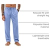 Runcati Mens Linen Pants Summer Beach Casual Pajama Pants with Pockets(Sky Blue)