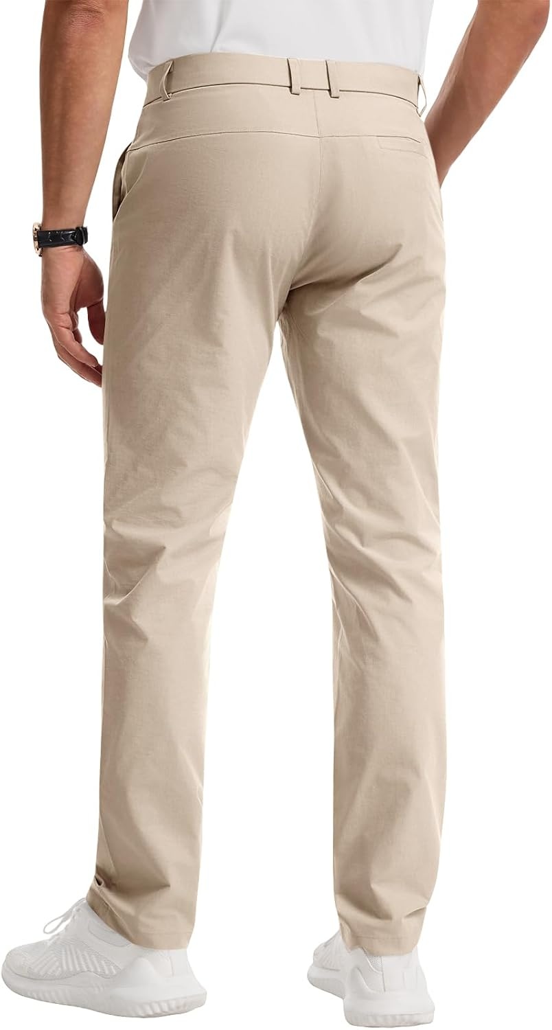image:imageRuncati Mens Golf Pants Stretch Dress Work Pants Casual Slacks 303234Khaki