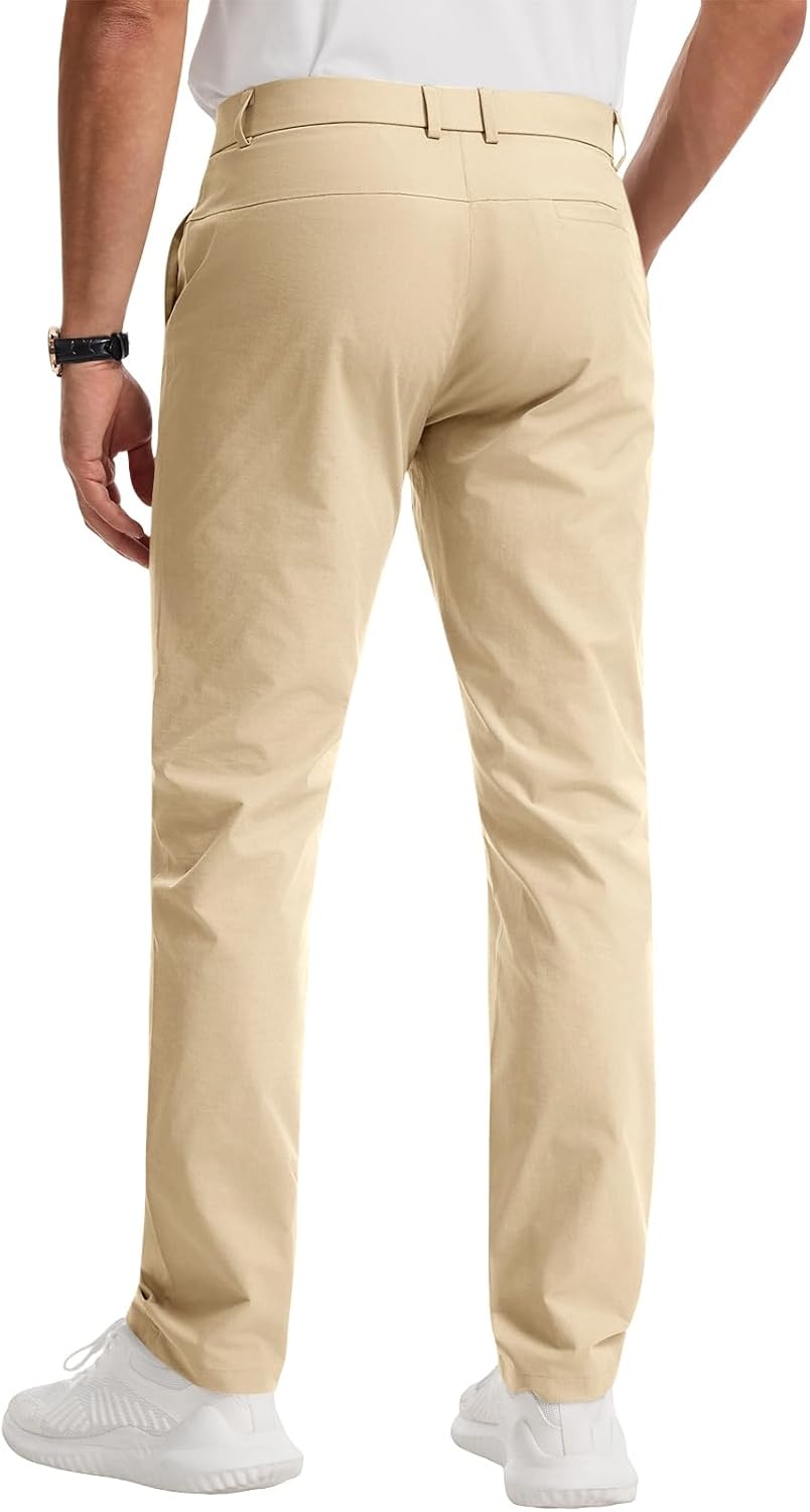 image:imageRuncati Mens Golf Pants Stretch Dress Work Pants Casual Slacks 303234Light Khaki
