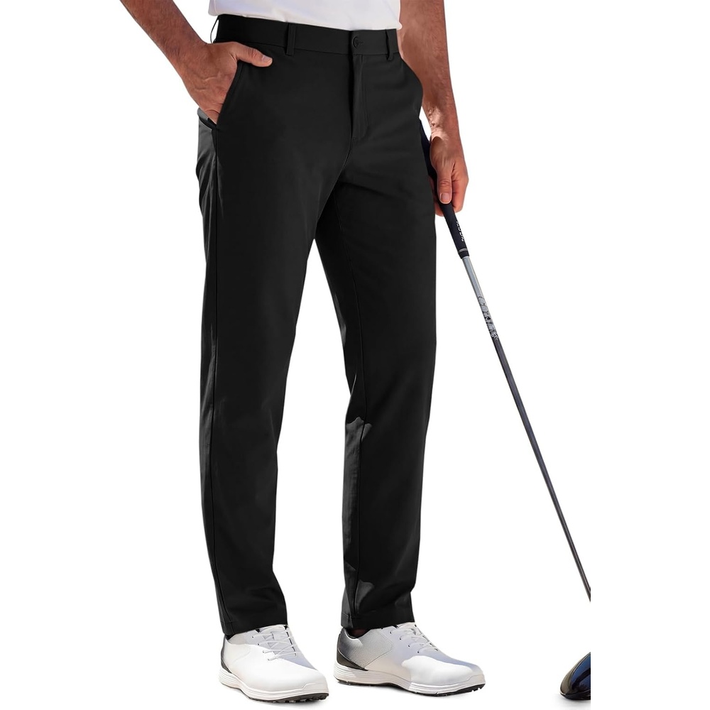 image:imageRuncati Mens Stretch Golf Pants 303234 Dress Work SlacksBlack