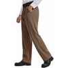 Runcati Mens Baggy Dress Pants Wide Leg Pleated Casual Slacks 30″/32″/34″(Brown)