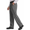 Runcati Mens Baggy Dress Pants Wide Leg Pleated Casual Slacks 30″/32″/34″(Dark Grey)