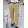 Runcati Mens Baggy Dress Pants Wide Leg Pleated Casual Slacks 30″/32″/34″(Khaki)
