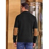 Runcati Mens Cardigan Sweater Shawl Collar Button Down Casual Knit Sweaters(Black)