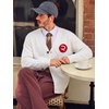 Runcati Mens Cardigan Sweater V Neck Slim Fit Knit Button Down Sweaters(White)