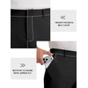 Runcati Mens Golf Pants Stretch Dress Work Pants Casual Slacks 30″/32″/34″(Black)