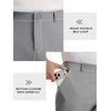 Runcati Mens Golf Pants Stretch Dress Work Pants Casual Slacks 30″/32″/34″(Bluish Grey)