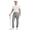Runcati Mens Golf Pants Stretch Dress Work Pants Casual Slacks 30″/32″/34″(Bluish Grey)
