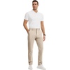 Runcati Mens Golf Pants Stretch Dress Work Pants Casual Slacks 30″/32″/34″(Khaki)