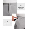 Runcati Mens Golf Pants Stretch Dress Work Pants Casual Slacks 30″/32″/34″(Light Grey)