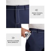 Runcati Mens Golf Pants Stretch Dress Work Pants Casual Slacks 30″/32″/34″(Navy)