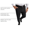 Runcati Mens Lightweight Dress Pants Slacks Stretch Trousers 30″/32″/34″(Black)