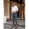 Runcati Mens Lightweight Dress Pants Slacks Stretch Trousers 30″/32″/34″(Dark Grey)