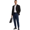 Runcati Mens Lightweight Dress Pants Slacks Stretch Trousers 30″/32″/34″(Navy)