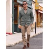 Runcati Mens Shawl Collar Cardigan Sweater Cable Knit Fall Winter Sweaters(Dark Grey)