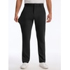 Runcati Mens Stretch Golf Pants 30″/32″/34″ Dress Work Slacks(Black)