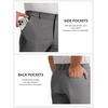 Runcati Mens Stretch Golf Pants 30″/32″/34″ Dress Work Slacks(Dark Grey)