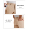 Runcati Mens Stretch Golf Pants 30″/32″/34″ Dress Work Slacks(Khaki)