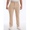 Runcati Mens Stretch Golf Pants 30″/32″/34″ Dress Work Slacks(Khaki)