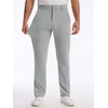 Runcati Mens Stretch Golf Pants 30″/32″/34″ Dress Work Slacks(Light Grey)