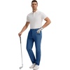 Runcati Mens Stretch Golf Pants 30″/32″/34″ Dress Work Slacks(Navy)