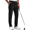 Runcati Mens Stretch Golf Pants 30″/32″/34″ Dress Work Slacks(Black)