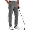 Runcati Mens Stretch Golf Pants 30″/32″/34″ Dress Work Slacks(Dark Grey)