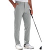 Runcati Mens Stretch Golf Pants 30″/32″/34″ Dress Work Slacks(Light Grey)