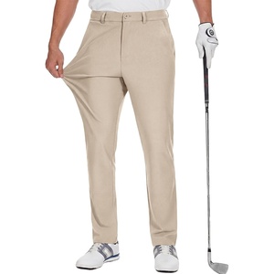 Runcati Mens Golf Pants Stretch Dress Work Pants Casual Slacks 30″/32″/34″(Khaki)