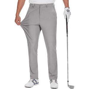 Runcati Mens Golf Pants Stretch Dress Work Pants Casual Slacks 30″/32″/34″(Light Grey)