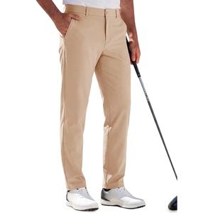Runcati Mens Stretch Golf Pants 30″/32″/34″ Dress Work Slacks(Khaki)